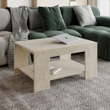 Canarino Lina Orta Sehpa – Modern Minimal Tasarım, Traverten