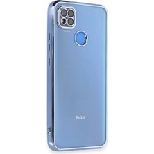 SDT Newface Xiaomi Redmi 9c Kılıf Razer Lensli Silikon - Açık Mavi