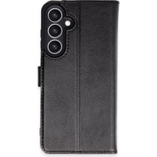 A-Luxe Newface Samsung Galaxy S24 Fe Kılıf Trend S Plus Kapaklı Kılıf - Siyah