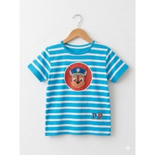 Mihrumay Çocuk Paw Patrol Temalı Çizgili T-Shirt