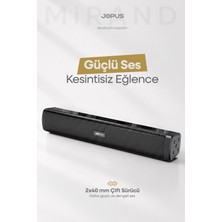 Jopus Yüksek Sesli Şarjlı Taşınabilir Bluetooth Hoparlör Kablosuz Speaker AUX USB SD Kart Girişli Destekli