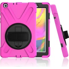 A-Luxe Newface Samsung Galaxy T290 Tab A 8 Kılıf Amazing Tablet Kapak - Pembe