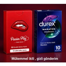 Organix Home Prezervatif 10'lu Tutku Oyunu 52 Adet Oyun Kartı Fantazi Zirve Kart Oyunu