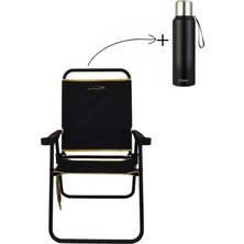 Kiwi Campout Orion Kamp Sandalyesi +Paslanmaz Çelik Bardaklı 750 ml Termos Set