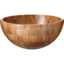 UltraMint Blanda Matt Bambu Servis Kasesi 20CM, Şık ve Doğal Tasarım