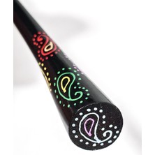 Moncuk Design Etnik Esintili Renkli Paisley Desenli Kokonat Saç Çubuğu