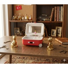 Ayder Online Satış Yaşam Alanınıza Zarafet Katın: Balerinli Müzik Kutusu ve Altın Sarısı Kedi Bibloları