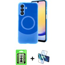 İlk El Grup Pilelistore™ Galaxy A26 Kılıf Ufuk Serisi - Siyah 3D Antistatik Cam Ekran Koruyucu + Raze Metal Kamera Lens - Gs