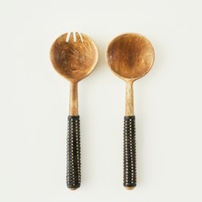 UltraMint Salata Servis Seti, Naturel, 27X8 Cm, Şık ve Kullanışlı Tasarım