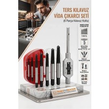 Küçük Hazine Mey Ithalat® Ters Kılavuz Seti (6 Parça) Kırık ve Yalama Vida Çıkarıcı Kolu 723239
