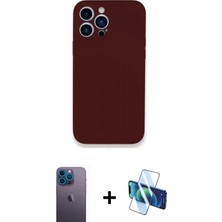 İlk El Grup Pilelistore™ iPhone 13 Pro Max Kılıf Zirve Modern Özel Seri - Siyah 3D Antistatik Cam Ekran Koruyucu + Neon Fosforlu Kamera Lens - Mı