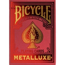 Bicycle Metalluxe Red Premium Oyun Kağıdı Iskambil Kartları Destesi