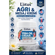 Lotus Fish Oil Cream – Nemlendirici & Ağrı Giderici Krem (Bel, Diz, Kas)