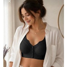 Best Bra Lingerie Önden Düğmeli Kalın Askılı Çıkartılabilir Pedli Lazer  Kesim Balensiz SÜTYEN-353
