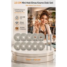 Zenvia Mey Ithalat® 10 Adet  25 mm Elmas Kesici Disk Seti, Mini Cam Metal Ahşap Kesme Ucu 723232