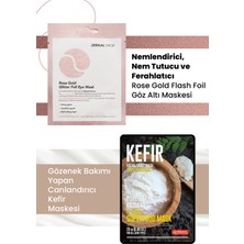 Dermal 3 Katmanlı Rose Gold Göz Maskesi 4 gr. ve Gözenek Bakımı Yapan Canlandıran %100 Pamuk Kefir Maske 25 gr.