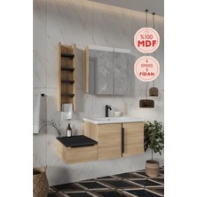 Balneom Banyo Zakkum 100 cm Banyo Dolabı ve Rafı