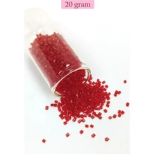 Marsilyan Kesme Cam Boncuk 2mm - 20 Gram - Bordo -BNC341