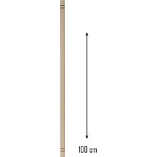 Marsilyan Ahşap 100 cm Hamur Açma Şekillendirme Oklavası -56041