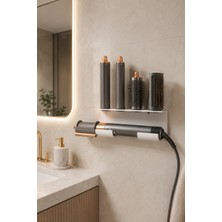 UltraMint Duvar Tipi Banyo Düzenleyici ve Fön Makinesi Standı (Premium)