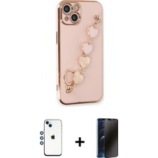 İlk El Grup Pilelistore™ iPhone 14 Kılıf Nova Işık Prime - Siyah 3D Antistatik Hayalet Cam Ekran Koruyucu + Shine Kamera Lens - Mı