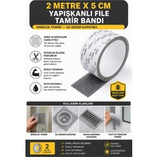 Hakan Living Sineklik, Pencere, Izgara Gideri Yapışkanlı Tamir Bandı, Böcek Önleyici Yama Bandı 2 mt x 5 cm