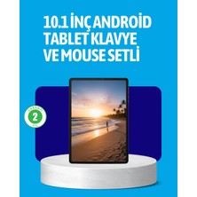 SHC4200 Android 15 Tablet Klavyeli Mouse’lu Profesyonel Set