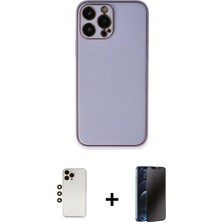 İlk El Grup Pilelistore™ iPhone 13 Pro Max Kılıf Yadigar Klasik - Siyah 3D Antistatik Hayalet Cam Ekran Koruyucu + Shine Kamera Lens - Gd