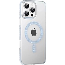 SHC4200 Iphone 16 Move Taşlı Magsafe Kapak -