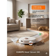 Xiaomi Robot Vacuum S40 Saç Dolanmayan Fırçalı 10.000 Pa Robot Süpürge Yedek Paspaslı(Tr Garantili)