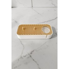 UltraMint Şarjlı ve Pilli Diş Fırçası Tutucu Seti, Banyo Düzenleyici, 3'lü Stand