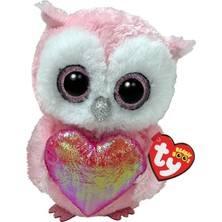 Ty Pelush Reg Whisper - Owl Heart TY37396