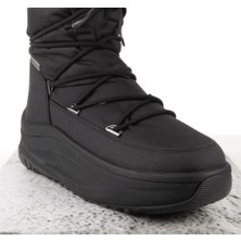 Moon Boot MB MOON247 Polar Wp Siyah Silikon Kadın Ayakkabı Standart Kalıp Rahat Yürüyüş