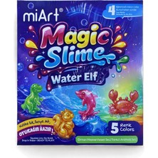 Mi Art Miart Magic Slime 90 ml x 5’li Set - Orman Hayvanları Seti
