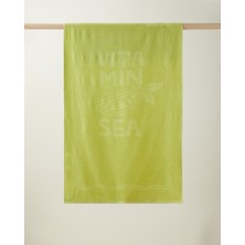 English Home Vitamin Sea Pamuk Plaj Havlusu 70X140 cm Açık Yeşil