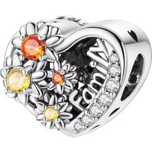 Fubena Sonbahar Renkli Taşlı Family Taşlı Boncuk Charm