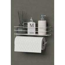 UltraMint Pratik ve Şık Rulo Havluluk, Banyo ve Mutfak Düzenleyici Raf