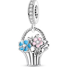Fubena Bir Sepet Çiçek Sallantılı Charm