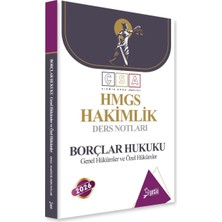 Yetki Yayınları  ÇSA Borçlar Hukuku Hakimlik HMGS Ders Notları 2026