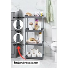 UltraMint Pratik 4 Katlı Lavabo Altı Düzenleyici, Tekerlekli ve Şık Tasarım