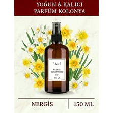 E.m.s Nergis Kolonyası 150 ml Parfümlü Nergis Çiçeği Kolonyası 80 Derece.