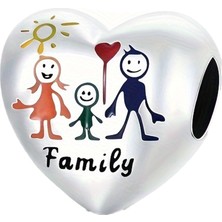 Fubena Family Kalp Boncuk Charm