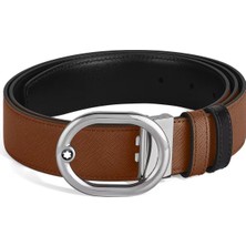 Montblanc Sartorial Lovale 35 mm Çift Taraflı Deri Kemer 221024