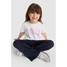 U.S. Polo Assn. Kız Çocuk Bisiklet Yaka Kırmızı Basic Tişört 50325631-VR013