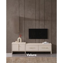 Velura Home & Living Defne Tv Ünitesi - Krem (Sadece Alt Blok)