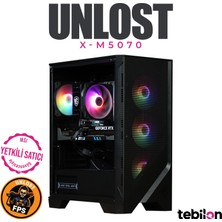 Tebilon UNLOST X-Amd Ryzen 7500X3D-MSI Pro B840M-MSI Rtx 5070 Gamıng Trıo 12GB-16GB-1TB Ssd-Oem Paket