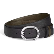 Montblanc Lovale Sartorial Deri 35 mm Çift Taraflı Kemer 222237