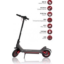 Pirantech A1 Max Elektrikli Scooter 350W Güç - Kırmızı