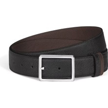 Montblanc Sartorial Deri Dikdörtgen Tokalı 35 mm Çift Taraflı Kemer 222195