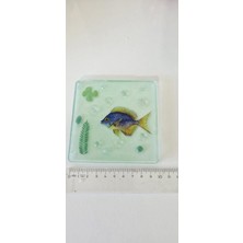 UltraMint Şık Yeşil Epoksi Kırılmaz Gider Süsü 10X10 cm Dekoratif Tasarım